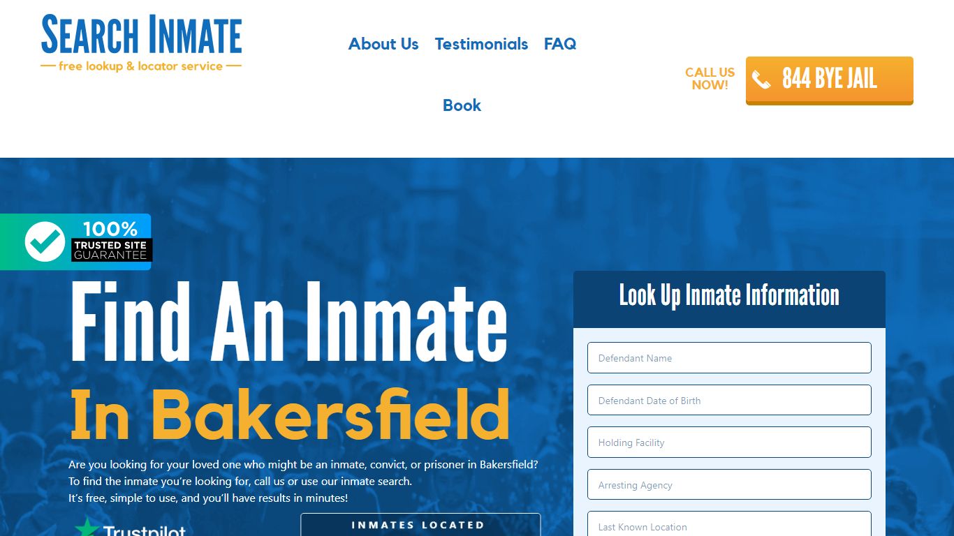Find An Inmate in Bakersfield, California – SearchInmate.com
